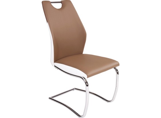 Schwingstuhl Candy - Chromfarben/Braun, MODERN, Kunststoff/Textil (44,5/96/57cm) Schwingstuhl Candy - Chromfarben/Braun, MODERN, Kunststoff/Textil (44,5/96/57cm)