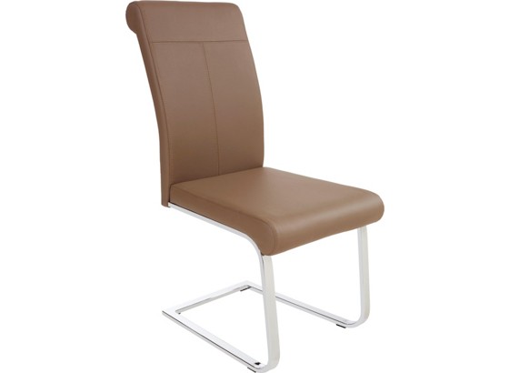 Schwingstuhl Maggie - Chromfarben/Braun, MODERN, Textil/Metall (43/96/45cm) Schwingstuhl Maggie - Chromfarben/Braun, MODERN, Textil/Metall (43/96/45cm)