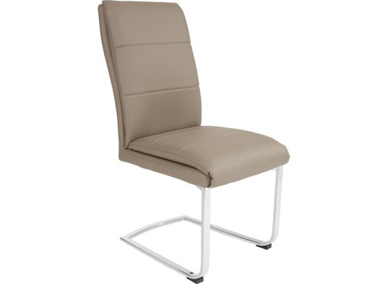 Schwingstuhl Simone - Chromfarben/Braun, MODERN, Textil/Metall (44/100/66cm) Schwingstuhl Simone - Chromfarben/Braun, MODERN, Textil/Metall (44/100/66cm)
