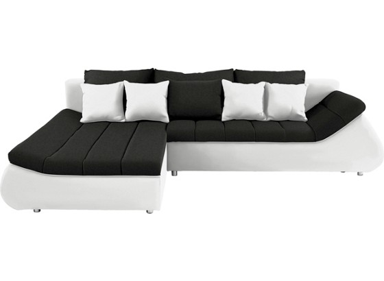 Sedací Souprava Boom - bílá/černá, Moderní (207/302cm) Sedací Souprava Boom - bílá/černá, Moderní (207/302cm)