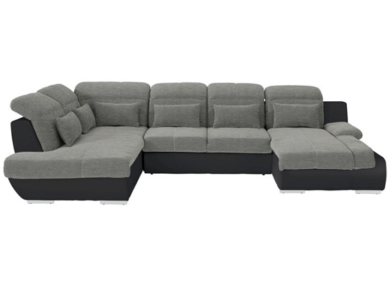 Sedací Souprava Multi - barvy stříbra/černá, Moderní, textil (228/345cm) Sedací Souprava Multi - barvy stříbra/černá, Moderní, textil (228/345cm)