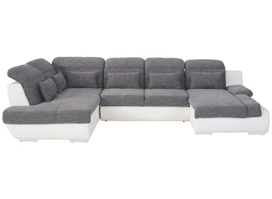 Sedací Souprava Multi - bílá/šedá, Moderní, textil (228/345cm) Sedací Souprava Multi - bílá/šedá, Moderní, textil (228/345cm)