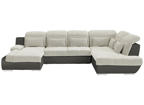 Sedací Souprava Multi - bílá/tmavě šedá, Moderní, textil (345/228cm) Sedací Souprava Multi - bílá/tmavě šedá, Moderní, textil (345/228cm)