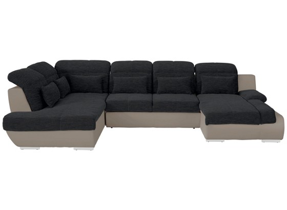 Sedací Souprava Multi - černá/pískové barvy, Moderní, textil (228/345cm) Sedací Souprava Multi - černá/pískové barvy, Moderní, textil (228/345cm)