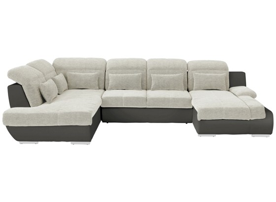 Sedací Souprava Multi - tmavě šedá/béžová, Moderní, textil (228/345cm) Sedací Souprava Multi - tmavě šedá/béžová, Moderní, textil (228/345cm)