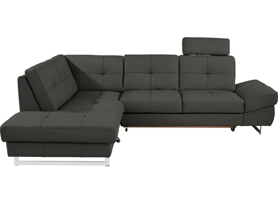 Sedací Souprava Rockstar - antracitová, Moderní, kůže (220/278cm) Sedací Souprava Rockstar - antracitová, Moderní, kůže (220/278cm)