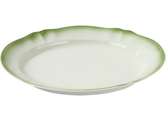 Servierplatte Inga - Grün, KONVENTIONELL, Keramik (34cm) Servierplatte Inga - Grün, KONVENTIONELL, Keramik (34cm)