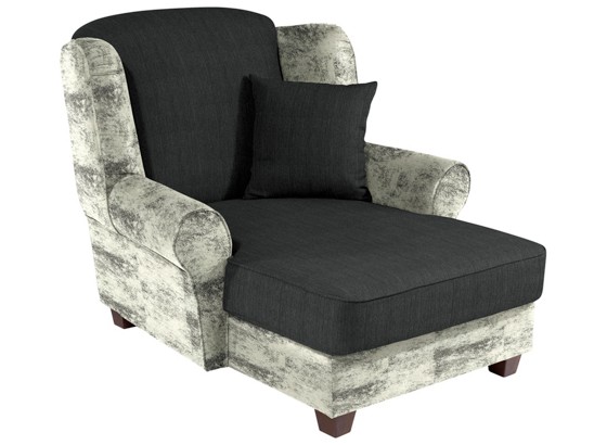 Sessel Living - Dunkelgrau/Weiß, MODERN, Holz/Textil (120/98/138cm) Sessel Living - Dunkelgrau/Weiß, MODERN, Holz/Textil (120/98/138cm)