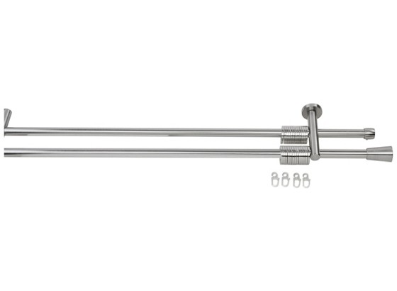 Set Karniše Brenda - boje oplemenjenog čelika, Konvencionalno, metal (160cm) - OMBRA Set Karniše Brenda - boje oplemenjenog čelika, Konvencionalno, metal (160cm) - OMBRA