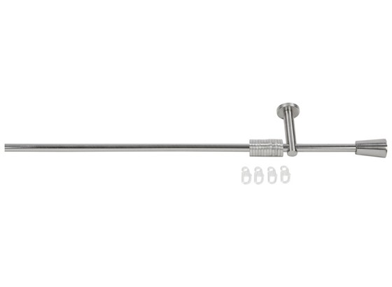 Set Karniše Jocy - boje oplemenjenog čelika, Konvencionalno, metal/plastika (200cm) - OMBRA Set Karniše Jocy - boje oplemenjenog čelika, Konvencionalno, metal/plastika (200cm) - OMBRA