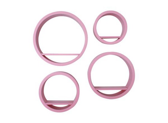 Set Zidnih Polica Donau - (39.5/9/39.5cm) Set Zidnih Polica Donau - (39.5/9/39.5cm)