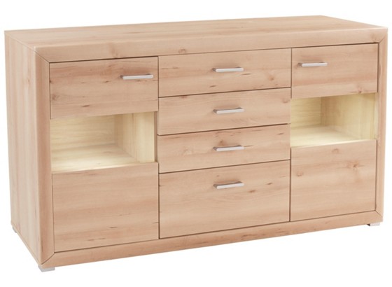 Sideboard Tizio - Silberfarben/Buchefarben, MODERN, Holzwerkstoff (179,4/86,8/41cm) Sideboard Tizio - Silberfarben/Buchefarben, MODERN, Holzwerkstoff (179,4/86,8/41cm)