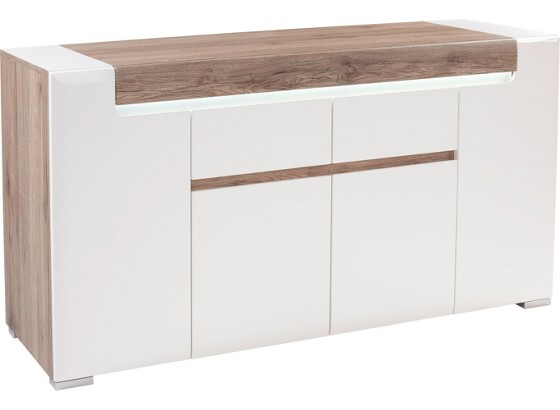 Sideboard Toronto - Eichefarben/Weiß, MODERN, Holzwerkstoff (190/85/42,2cm) - OMBRA Sideboard Toronto - Eichefarben/Weiß, MODERN, Holzwerkstoff (190/85/42,2cm) - OMBRA