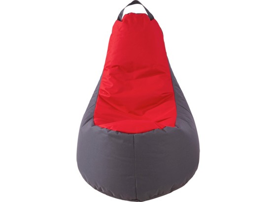 Sitzsack Golden Dream - Rot/Grau, MODERN, Textil (80/90/110cm) Sitzsack Golden Dream - Rot/Grau, MODERN, Textil (80/90/110cm)
