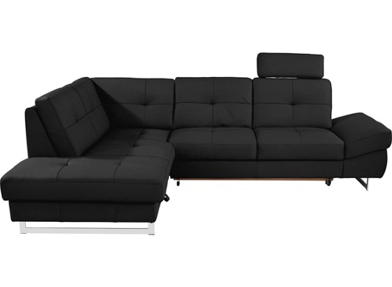 Sjedeća Garnitura Sjedeća Garnitura - crna, Moderno, koža (220/278cm) Sjedeća Garnitura Sjedeća Garnitura - crna, Moderno, koža (220/278cm)