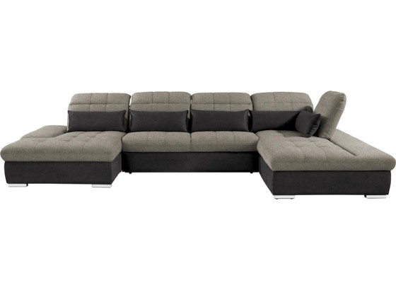 Sjedeća Garnitura Sjedeća Garnitura - crna/smeđa, Moderno, tekstil (190/384/241cm) Sjedeća Garnitura Sjedeća Garnitura - crna/smeđa, Moderno, tekstil (190/384/241cm)