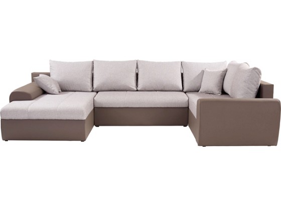 Sjedeća Garnitura Sjedeća Garnitura - siva/svijetlo siva, Moderno, tekstil (182/319/208cm) Sjedeća Garnitura Sjedeća Garnitura - siva/svijetlo siva, Moderno, tekstil (182/319/208cm)
