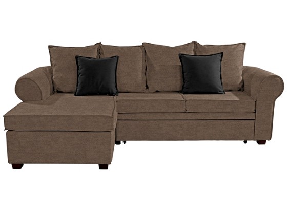 Sjedeća Garnitura Sjedeća Garnitura - smeđa, drvni materijal/drvo (155/254cm) Sjedeća Garnitura Sjedeća Garnitura - smeđa, drvni materijal/drvo (155/254cm)