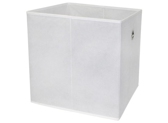 Skladací Box Cubi - biela, Moderný, drevený materiál/textil (32/32/32cm) Skladací Box Cubi - biela, Moderný, drevený materiál/textil (32/32/32cm)