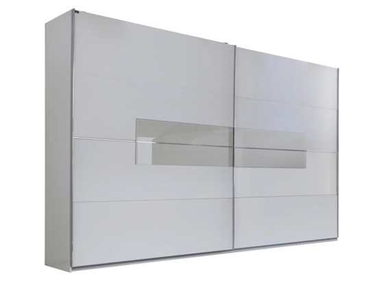 Skříň S Posuvnými Dveřmi Advantage - bílá, dřevěný materiál/sklo (250/218/65cm) Skříň S Posuvnými Dveřmi Advantage - bílá, dřevěný materiál/sklo (250/218/65cm)
