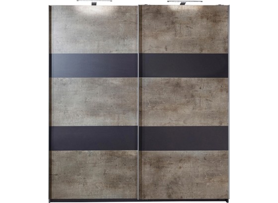 Skříň S Posuvnými Dveřmi Chess - šedá/jílová barva, Lifestyle, dřevo/dřevěný materiál (180/198/64cm) Skříň S Posuvnými Dveřmi Chess - šedá/jílová barva, Lifestyle, dřevo/dřevěný materiál (180/198/64cm)