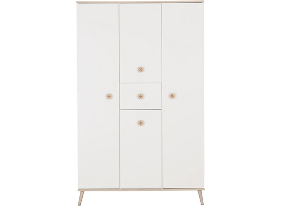 Skriňa Billund - farby dubu/biela, Moderný, drevený materiál/drevo (125/202/55cm) - MODERN LIVING Skriňa Billund - farby dubu/biela, Moderný, drevený materiál/drevo (125/202/55cm) - MODERN LIVING