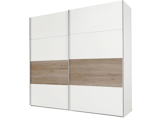 Skriňa S Posuvnými Dvermi Bert - farby dubu/biela, Romantický / Vidiecky, drevený materiál/drevo (225/210/65cm) Skriňa S Posuvnými Dvermi Bert - farby dubu/biela, Romantický / Vidiecky, drevený materiál/drevo (225/210/65cm)