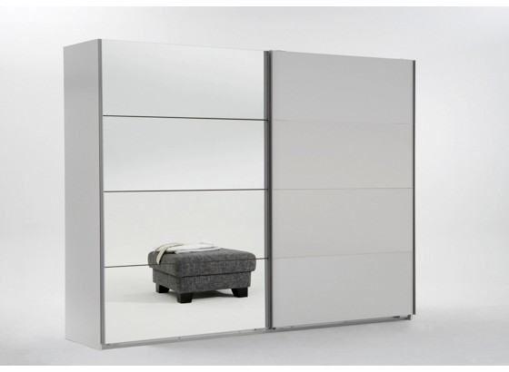 Skriňa S Posuvnými Dvermi Ernie - biela, drevený materiál/drevo (225/210/59cm) Skriňa S Posuvnými Dvermi Ernie - biela, drevený materiál/drevo (225/210/59cm)