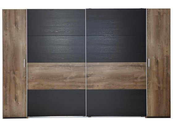 Skriňa S Posuvnými Dvermi Virgo - farby dubu/čierna, Moderný, drevený materiál/drevo (315/210/65cm) Skriňa S Posuvnými Dvermi Virgo - farby dubu/čierna, Moderný, drevený materiál/drevo (315/210/65cm)