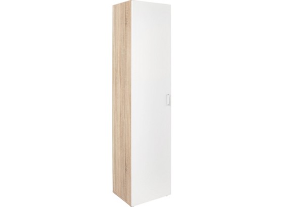 Skriňa Tio - farby dubu/biela, Moderný, drevený materiál (45/183/37,5cm) Skriňa Tio - farby dubu/biela, Moderný, drevený materiál (45/183/37,5cm)