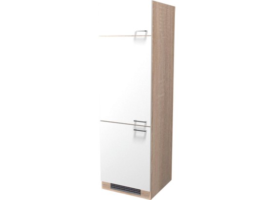 Skříňka Na Spotřebiče Samoa Git60 - bílá/barvy dubu, Konvenční, dřevěný materiál (60/200/57cm) Skříňka Na Spotřebiče Samoa Git60 - bílá/barvy dubu, Konvenční, dřevěný materiál (60/200/57cm)