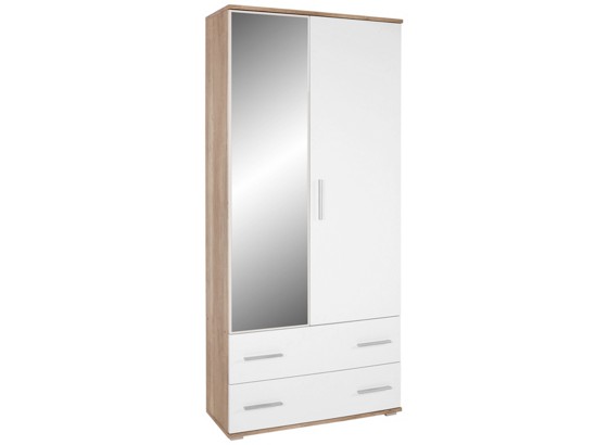 Skrinka Na Topánky Es20 - farby dubu/biela, Moderný, drevený materiál (89/187/35cm) Skrinka Na Topánky Es20 - farby dubu/biela, Moderný, drevený materiál (89/187/35cm)