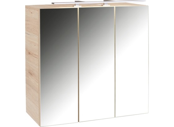 Skříňka Se Zrcadlem Avensis - barvy dubu, Moderní, dřevěný materiál/sklo (90/72/20,5cm) - LUCA BESSONI Skříňka Se Zrcadlem Avensis - barvy dubu, Moderní, dřevěný materiál/sklo (90/72/20,5cm) - LUCA BESSONI