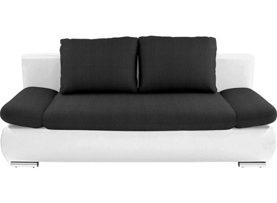 Sofa Cannes - Schwarz/Weiß, MODERN, Textil (202/97/71cm) Sofa Cannes - Schwarz/Weiß, MODERN, Textil (202/97/71cm)