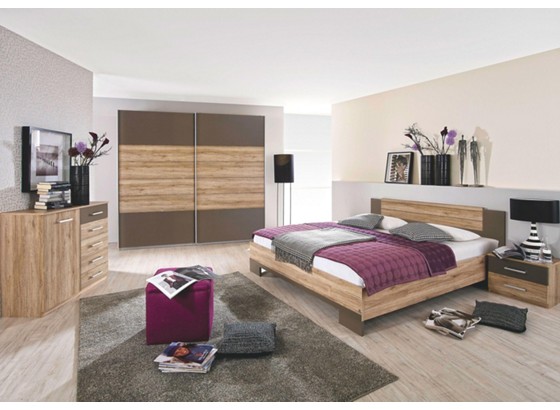 Spálňa Madeira - farby dubu, Moderný, drevený materiál Spálňa Madeira - farby dubu, Moderný, drevený materiál