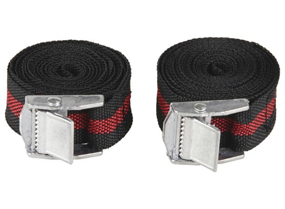 Spanngurt 2 teilig - Rot/Schwarz, KONVENTIONELL, Kunststoff/Metall (2,5/250cm) Spanngurt 2 teilig - Rot/Schwarz, KONVENTIONELL, Kunststoff/Metall (2,5/250cm)