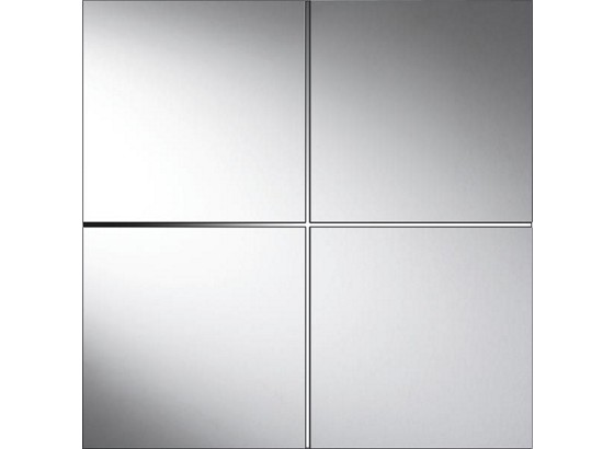 Spiegelfliesenset Quattro - Silberfarben, ROMANTIK / LANDHAUS, Glas (30/30cm) Spiegelfliesenset Quattro - Silberfarben, ROMANTIK / LANDHAUS, Glas (30/30cm)