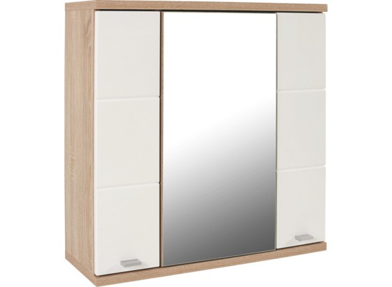 Spiegelschrank Feeling - Eichefarben/Weiß, KONVENTIONELL (70/70/25cm) Spiegelschrank Feeling - Eichefarben/Weiß, KONVENTIONELL (70/70/25cm)