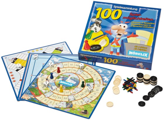 Spielesammlung 100 Spielmöglichkeiten - KONVENTIONELL (28,5/51/29cm) Spielesammlung 100 Spielmöglichkeiten - KONVENTIONELL (28,5/51/29cm)