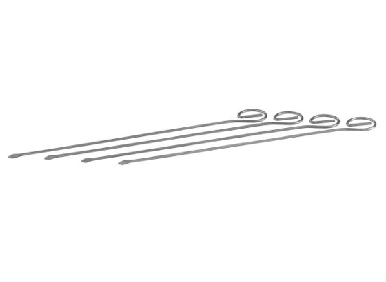 Spieße 4 Stk - Silberfarben, KONVENTIONELL, Metall (22cm) - HOMEWARE Spieße 4 Stk - Silberfarben, KONVENTIONELL, Metall (22cm) - HOMEWARE