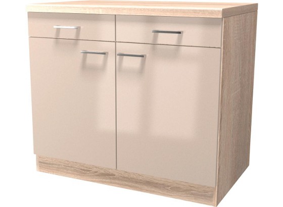 Spodná Kuchynská Skrinka Nepal Us 100 - béžová, Moderný, drevený materiál (100/85/57cm) Spodná Kuchynská Skrinka Nepal Us 100 - béžová, Moderný, drevený materiál (100/85/57cm)