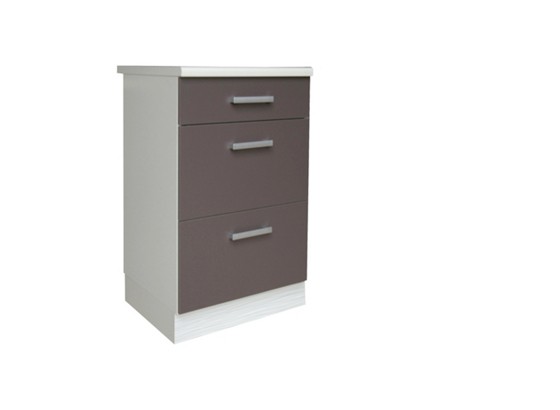 Spodná Skriňa So Zásuvkami Margaret - sivá/biela, Moderný, drevený materiál (40/85/52cm) Spodná Skriňa So Zásuvkami Margaret - sivá/biela, Moderný, drevený materiál (40/85/52cm)