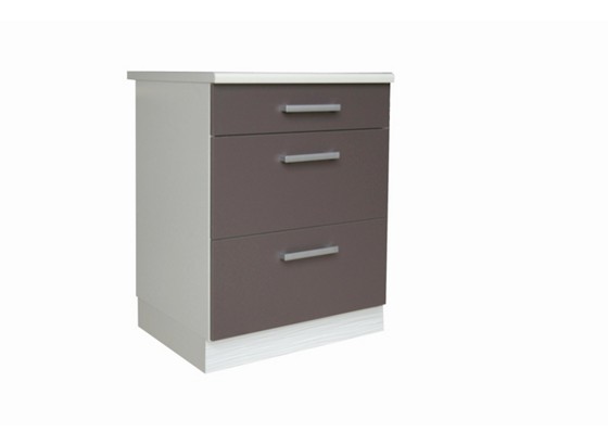 Spodní Skříňka Se Zásuvkami Margaret - bílá/šedá, Moderní, dřevěný materiál (60/85/52cm) Spodní Skříňka Se Zásuvkami Margaret - bílá/šedá, Moderní, dřevěný materiál (60/85/52cm)