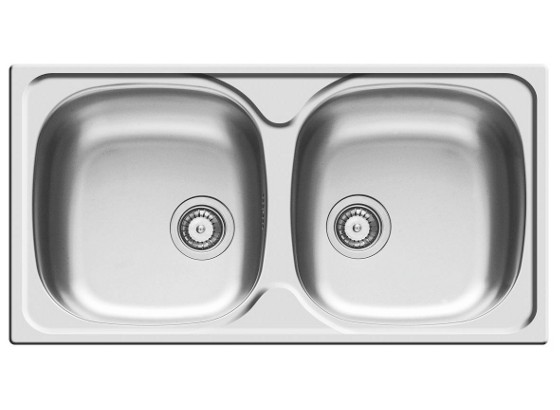 Spüle E78 - Edelstahlfarben, MODERN, Metall (78/43,5cm) Spüle E78 - Edelstahlfarben, MODERN, Metall (78/43,5cm)