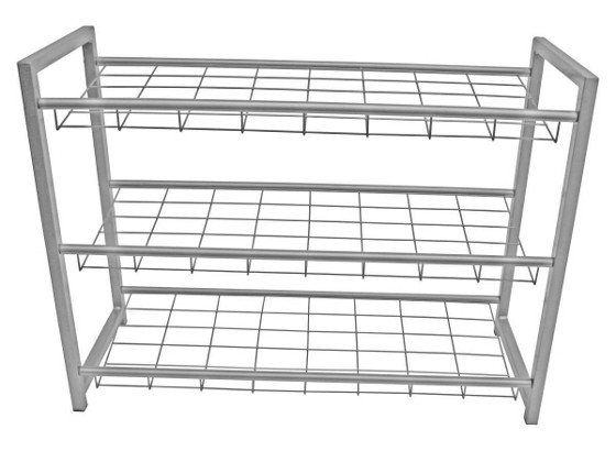 Stalak Za Obuću Shoe - boje srebra, Moderno, metal (80/60/30cm) Stalak Za Obuću Shoe - boje srebra, Moderno, metal (80/60/30cm)