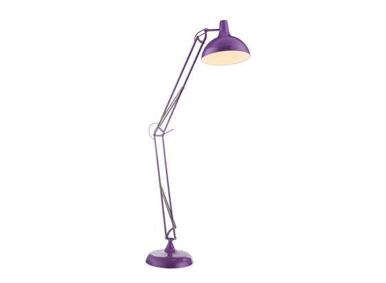 Stojacia Lampa Conny Lila - fialová, Štýlový, kov (130/38/217cm) Stojacia Lampa Conny Lila - fialová, Štýlový, kov (130/38/217cm)