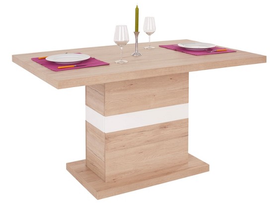 Stol Za Blagovaonicu Stol Za Blagavaonicu - bijela/boje hrasta, Konvencionalno, drvo (140/77/90cm) Stol Za Blagovaonicu Stol Za Blagavaonicu - bijela/boje hrasta, Konvencionalno, drvo (140/77/90cm)