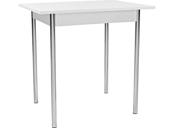 Stol Za Blagovaonicu Stol Za Blagavaonicu - bijela/boje kroma, Moderno, drvni materijal/metal (75/75/55cm) Stol Za Blagovaonicu Stol Za Blagavaonicu - bijela/boje kroma, Moderno, drvni materijal/metal (75/75/55cm)
