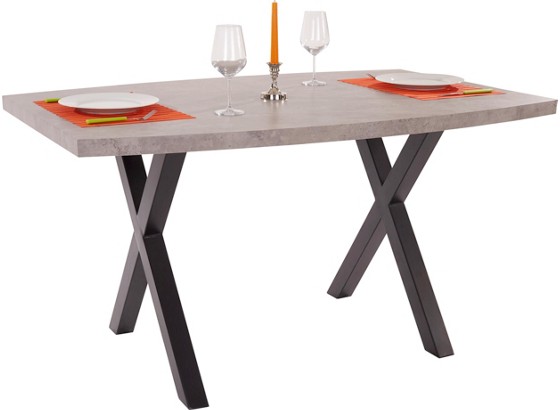 Stol Za Blagovaonicu Stol Za Blagavaonicu - siva/crna, Moderno, drvni materijal/metal (140/76/90cm) Stol Za Blagovaonicu Stol Za Blagavaonicu - siva/crna, Moderno, drvni materijal/metal (140/76/90cm)