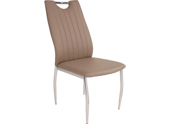 Stolica Stolica - bež/boje kroma, Moderno, metal/tekstil (44/94/61cm) Stolica Stolica - bež/boje kroma, Moderno, metal/tekstil (44/94/61cm)